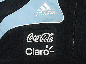 アルゼンチン代表08-09スポンサー付きフリース　拡大