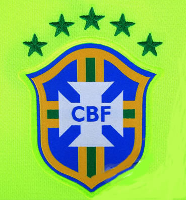 ブラジル代表2014スポンサー付きトレーニングシャツ 黄色