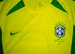 NIKE サッカー　ブラジル代表　2002 優勝　レプリカユニフォーム