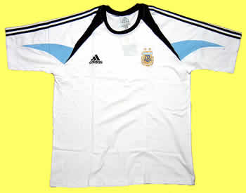 アルゼンチン代表04-05トレーニングシャツ白　正面