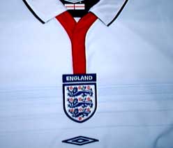 イングランド代表０３－０５ ホーム ゲームシャツ サッカー ユニフォーム