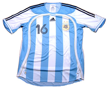 アルゼンチン代表 ０６－０７ ホーム アイマール背番号１６入り ゲーム